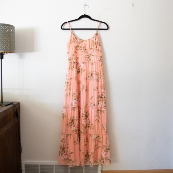 Lost And Wander Sunset Floral Tiered Dress - Picture 2 of 5